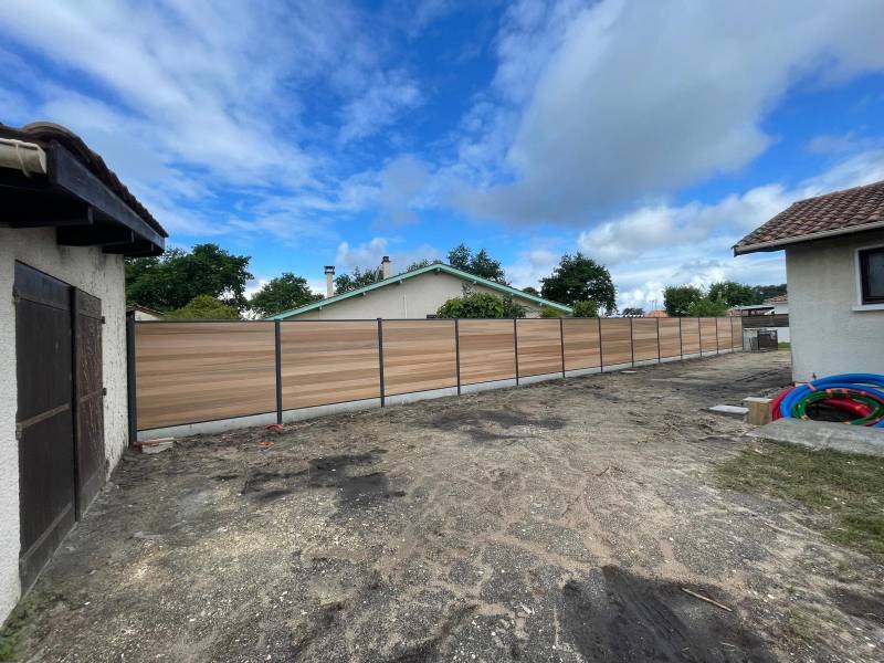 Société de clôture en bois composite pour une maison neuve au Cap Ferret