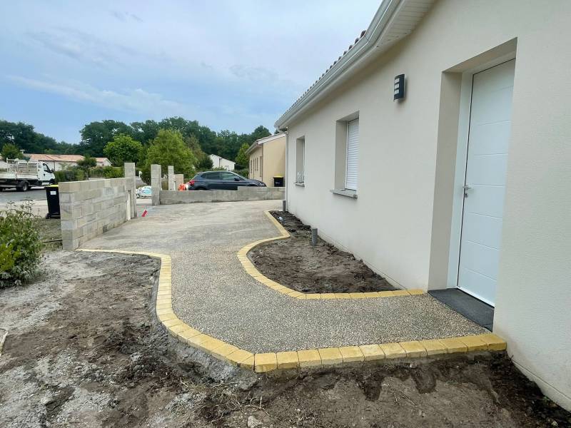 Prix pour créer une allée en béton désactivé à Salaunes (33) par un professionnel