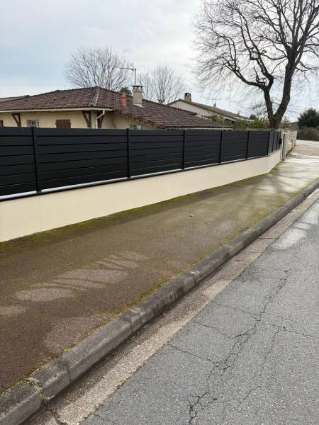 Devis rénovation de clôture intégrale à Mérigac avec enduit sur muret existant