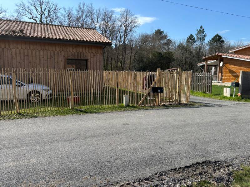Société de clôture ganivelle à Montalivet pour installer une clôture de jardin en 1m75 de hauteur